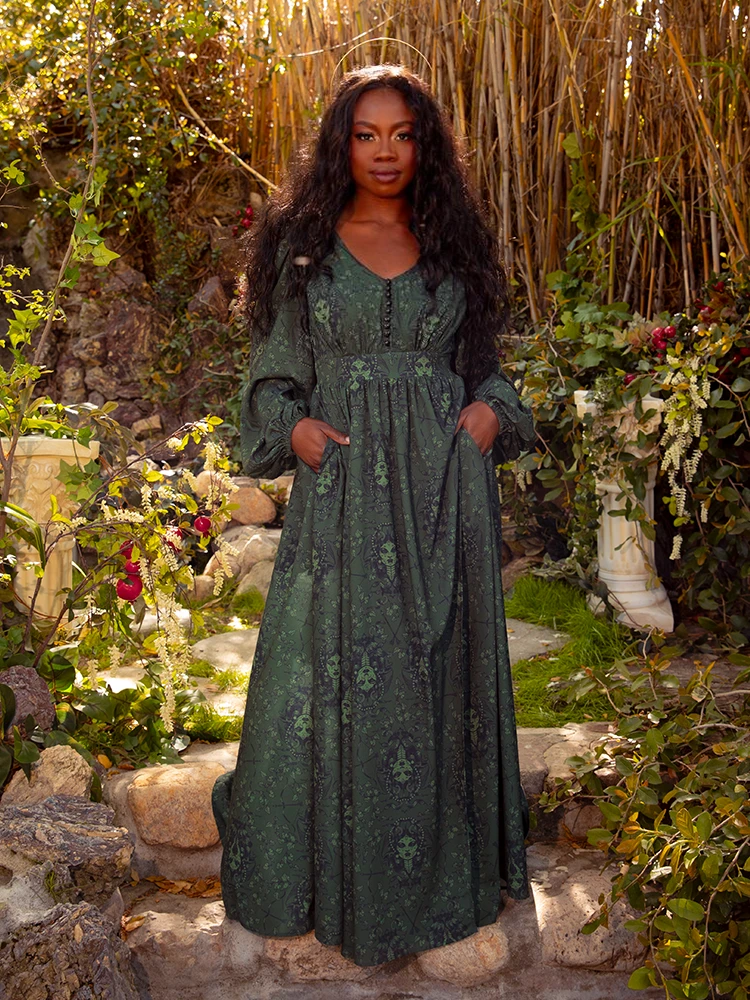 Heroine Maxi Dress In Medusa Print 8 Heroine Maxi Dress In Medusa Print - Image 7