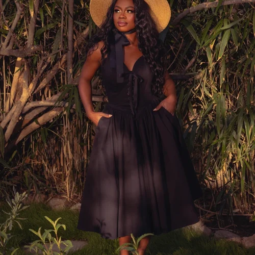 Ambrosia Dress In Black -Elegant Ladies Wear Ambrosia Dress Black 4