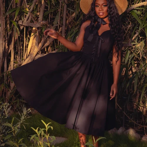 Ambrosia Dress In Black -Elegant Ladies Wear Ambrosia Dress Black 8