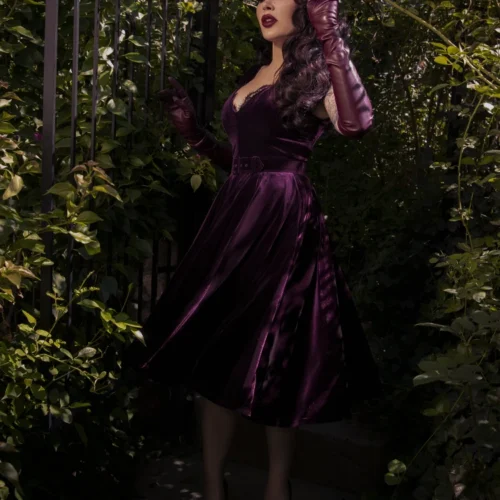 Baudelaire Swing Dress In Plum -Elegant Ladies Wear Baudelaire Swing Purple 8 2bbb1b53 4ed8 4b39 a2d4 6812f11b3d94