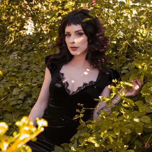 Baudelaire Wiggle Dress In Black 33 Baudelaire Wiggle Dress In Black -Elegant Ladies Wear Baudelier Black Wig 10