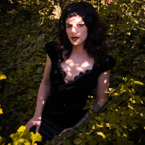 Baudelaire Wiggle Dress In Black 37 Baudelaire Wiggle Dress In Black -Elegant Ladies Wear Baudelier Black Wig 9