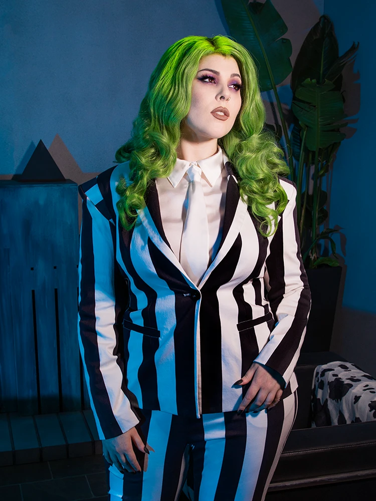 BEETLEJUICE™ Striped Corset Blazer 11 BEETLEJUICE™ Striped Corset Blazer - Image 9