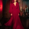 Belladonna Maxi Dress In Crimson Red -Elegant Ladies Wear Belladonna Gown Crimson 1 23a75e17 2314 4759 9a86 c9333b3366fb