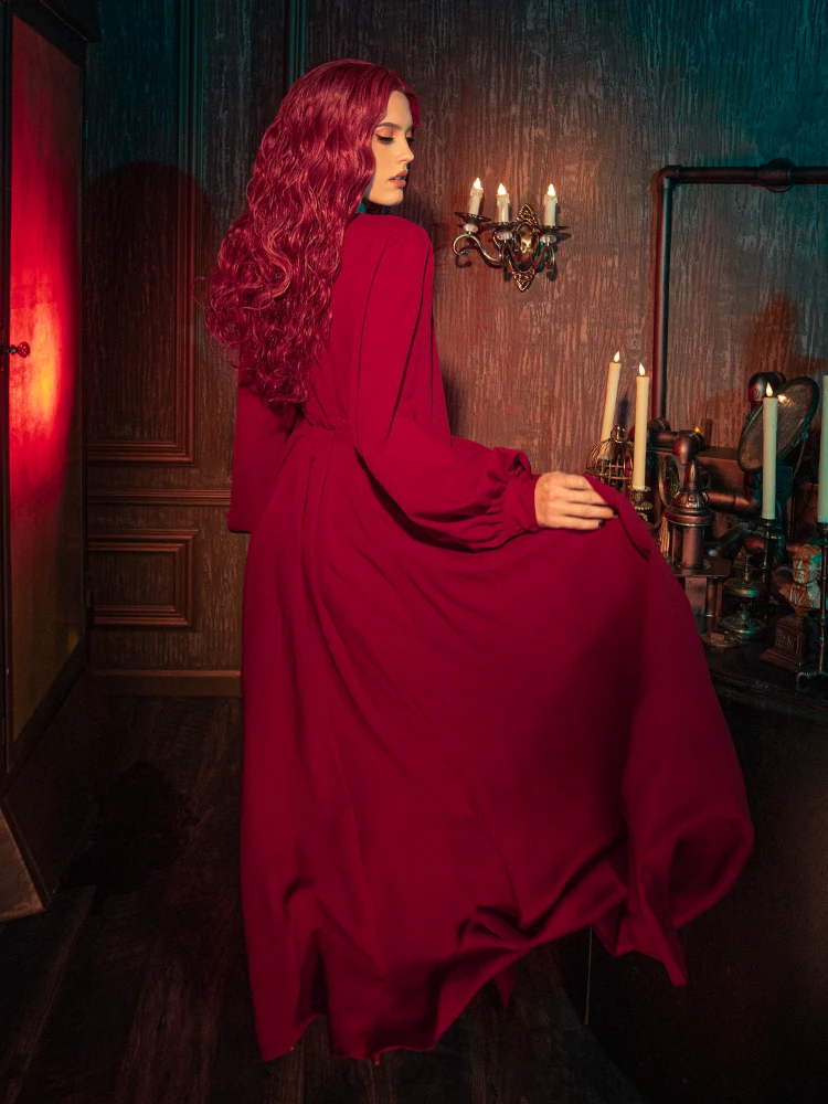 Belladonna Maxi Dress In Crimson Red 8 Belladonna Maxi Dress In Crimson Red - Image 6