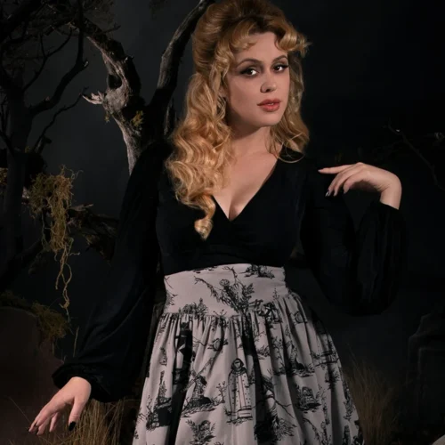 Bishop Blouse In Black -Elegant Ladies Wear Bishop 7