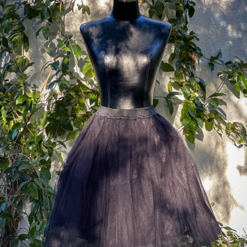 Vintage Style Crinoline In Black