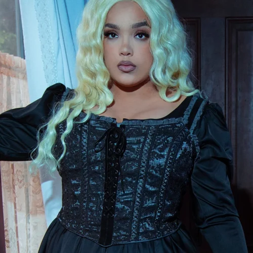 Gothic Glamour Bustier In Black