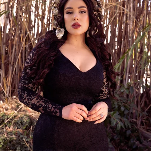 Black Marilyn Lace Gown In Black 21 Black Marilyn Lace Gown In Black -Elegant Ladies Wear Black Lace Marilyn 6