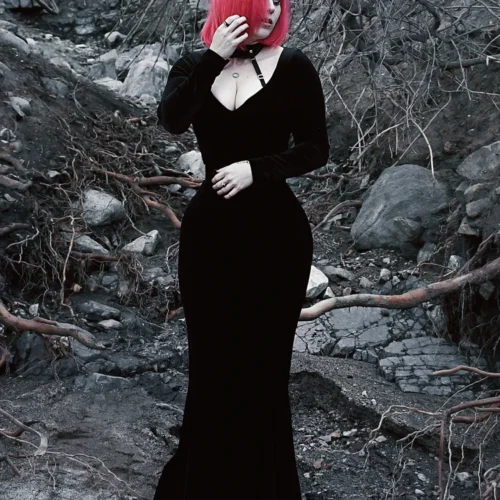 Black Marilyn Gown In Black 13 Black Marilyn Gown In Black -Elegant Ladies Wear Black Marilyn Gown