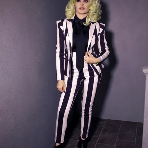 BEETLEJUICE™ Striped Pants -Elegant Ladies Wear Bowie Blouse Bk 9 6c0653d7 7bb7 4355 870a 65a1aacadbeb
