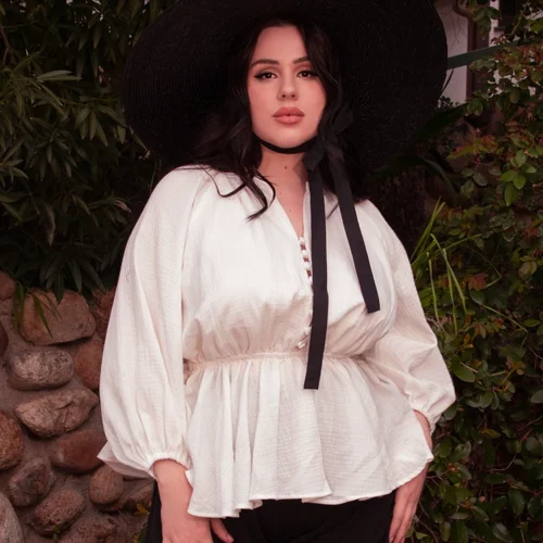 FINAL SALE - Coven Tunic Top In Antique Papyrus 7 FINAL SALE - Coven Tunic Top In Antique Papyrus -Elegant Ladies Wear Coven Top Cr 2