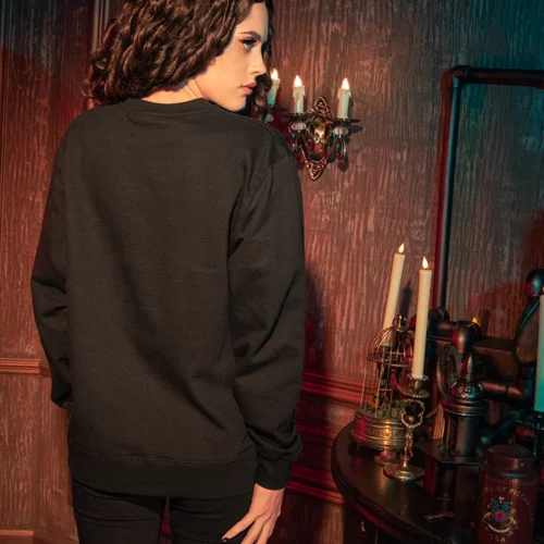 FINAL SALE - CRIMSON PEAK™ Allerdale Hall Sweatshirt In Black -Elegant Ladies Wear Crimson Peak Sweatshirt 1