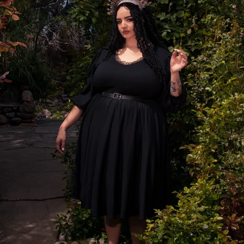 Dark Forest Dress In Black -Elegant Ladies Wear Dark Forest Dress 10