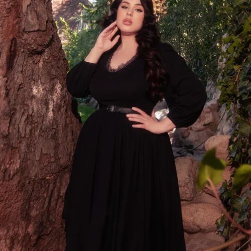 Dark Forest Dress In Black