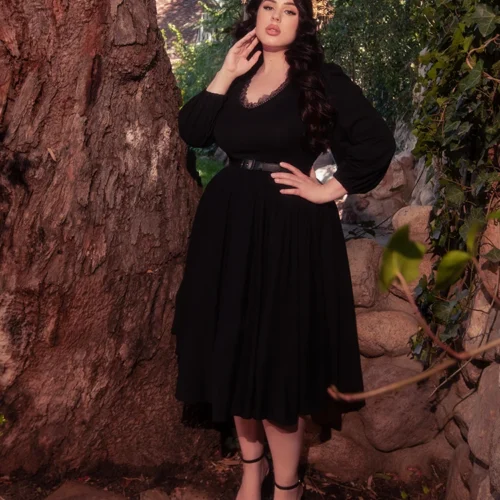 Dark Forest Dress In Black -Elegant Ladies Wear Dark Forest Dress 3