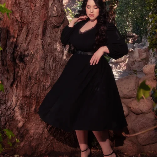 Dark Forest Dress In Black -Elegant Ladies Wear Dark Forest Dress 4