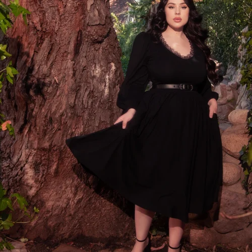 Dark Forest Dress In Black -Elegant Ladies Wear Dark Forest Dress 7