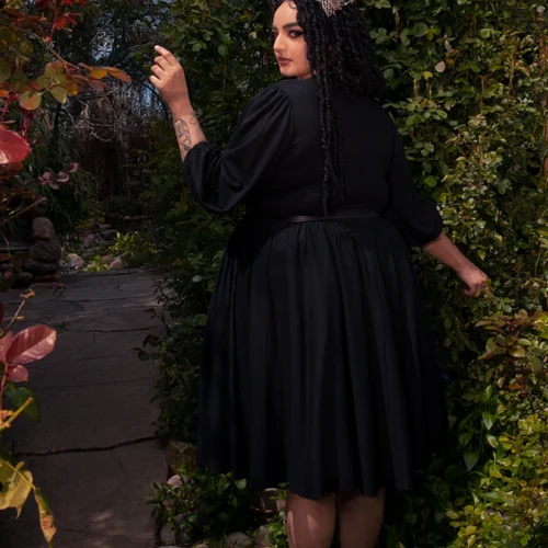 Dark Forest Dress In Black -Elegant Ladies Wear Dark Forest Dress 8