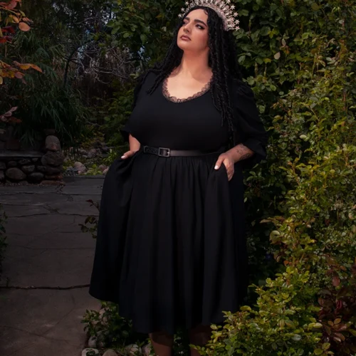 Dark Forest Dress In Black -Elegant Ladies Wear Dark Forest Dress 9