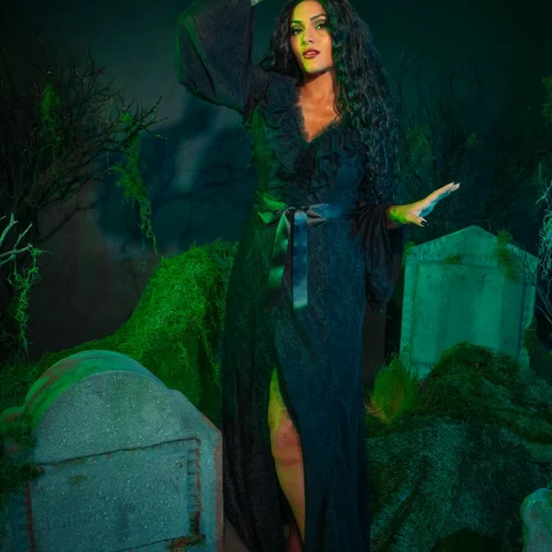 Beetlejuice Beetlejuice™ Delores Dress In Black Lace -Elegant Ladies Wear Delores Dress 4