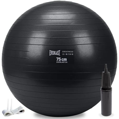Everlast 75cm Anti-Burst Stability Ball W/ 3LB Sand Weight