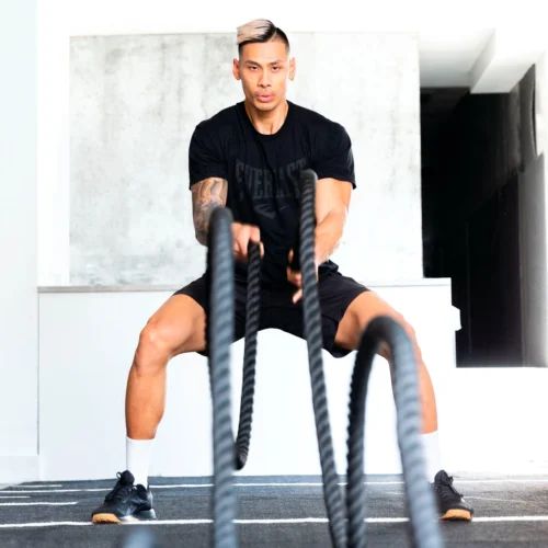 Everlast 30Ft Battle Rope With Wall Mount 11 Everlast 30Ft Battle Rope With Wall Mount -Elegant Ladies Wear ET5182BK B09D8J9KZ1 EverlastFIT30FtBattleRopewithWallMount 01