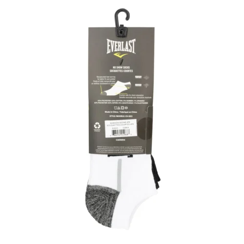 Everlast Men's No Show Socks - 4 Pack -Elegant Ladies Wear EV003 COMA PVI1 EVERLAST 22 7bb43d87 c5e5 4737 a9bb 406a0d1b46ea