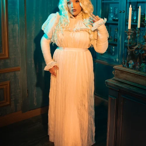 CRIMSON PEAK™ Edith Victorian Gown In Ivory -Elegant Ladies Wear Edith Gown 12