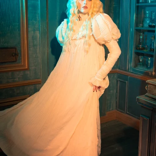 CRIMSON PEAK™ Edith Victorian Gown In Ivory -Elegant Ladies Wear Edith Gown 2