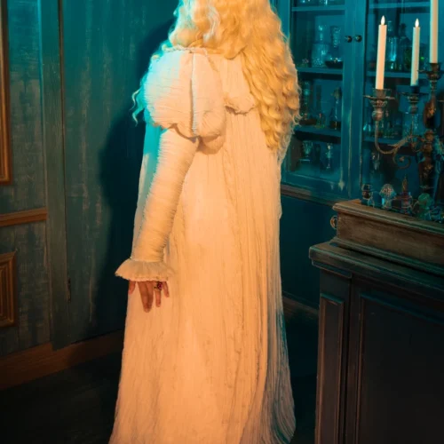 CRIMSON PEAK™ Edith Victorian Gown In Ivory -Elegant Ladies Wear Edith Gown 7