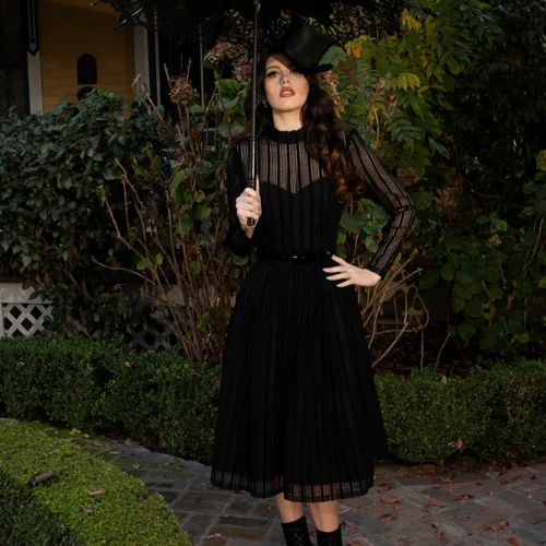 Funeral Dress In Black 15 Funeral Dress In Black -Elegant Ladies Wear Funeral Dress 11