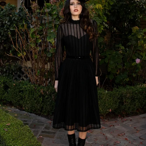 Funeral Dress In Black 16 Funeral Dress In Black -Elegant Ladies Wear Funeral Dress 8