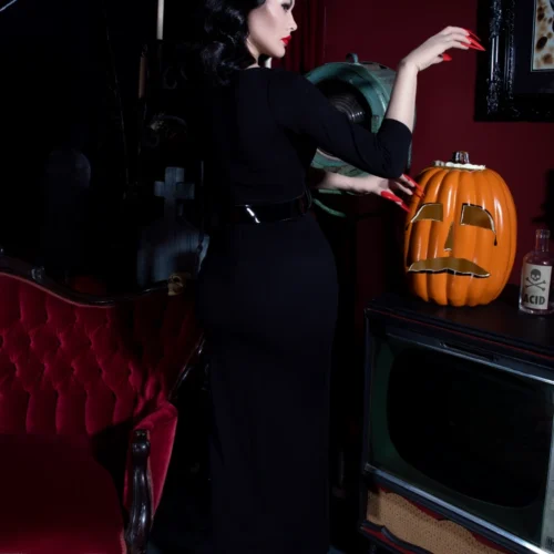 Glamour Ghoul Gown - Vampira® By La Femme En Noir -Elegant Ladies Wear Glamour Ghoul Gown 3