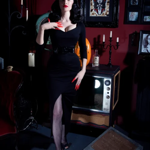 Glamour Ghoul Gown - Vampira® By La Femme En Noir -Elegant Ladies Wear Glamour Ghoul Gown 6