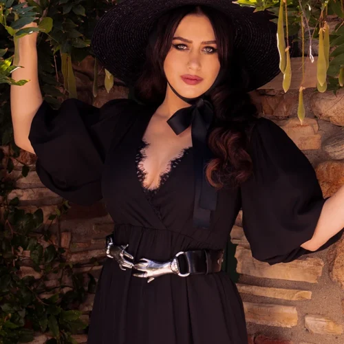 Victorian Hands Belt In Silver -Elegant Ladies Wear Hand Belt Silver 16