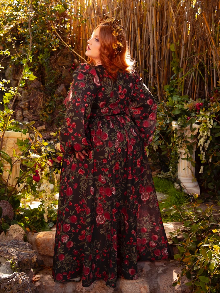 Heroine Maxi Dress In Pomegranate Print 16 Heroine Maxi Dress In Pomegranate Print - Image 14