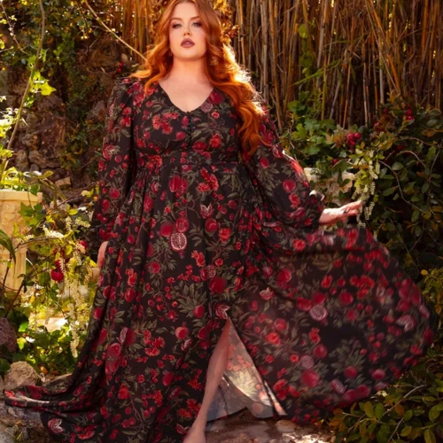 Heroine Maxi Dress In Pomegranate Print 31 Heroine Maxi Dress In Pomegranate Print -Elegant Ladies Wear Heroine Dress Pom 20