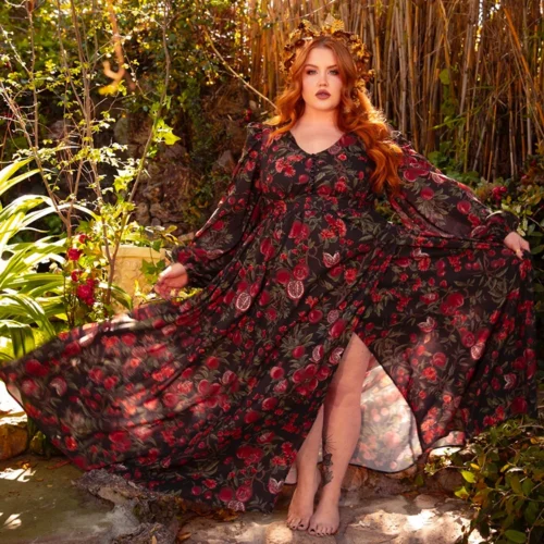 Heroine Maxi Dress In Pomegranate Print 32 Heroine Maxi Dress In Pomegranate Print -Elegant Ladies Wear Heroine Dress Pom 21