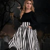 Sleepy Hollow™ The Katrina Skirt In Black And White -Elegant Ladies Wear Katrina Skirt 4