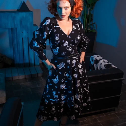 FINAL SALE - BEETLEJUICE™ Afterlife Dress -Elegant Ladies Wear LFBeetlejuiceAfterlifeDress1