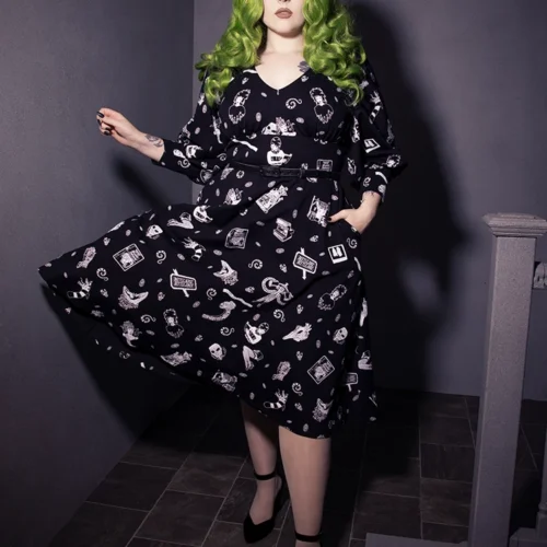 FINAL SALE - BEETLEJUICE™ Afterlife Dress -Elegant Ladies Wear LFBeetlejuiceAfterlifeDress5