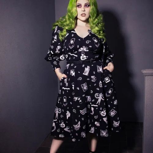 FINAL SALE - BEETLEJUICE™ Afterlife Dress -Elegant Ladies Wear LFBeetlejuiceAfterlifeDress7