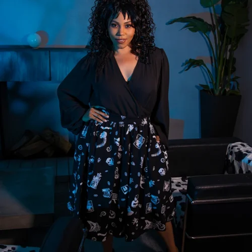 FINAL SALE - BEETLEJUICE™ Afterlife Skirt 12 FINAL SALE - BEETLEJUICE™ Afterlife Skirt -Elegant Ladies Wear LFBeetlejuiceAfterlifeSkirt1