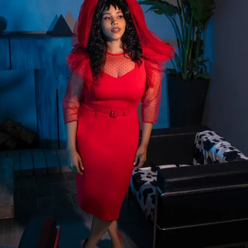 FINAL SALE - BEETLEJUICE™ Lydia Dress 18 FINAL SALE - BEETLEJUICE™ Lydia Dress -Elegant Ladies Wear LFBeetlejuiceLydiaDress3