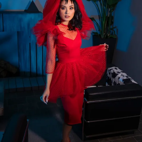 FINAL SALE - BEETLEJUICE™ Lydia Dress 22 FINAL SALE - BEETLEJUICE™ Lydia Dress -Elegant Ladies Wear LFBeetlejuiceLydiaDress5