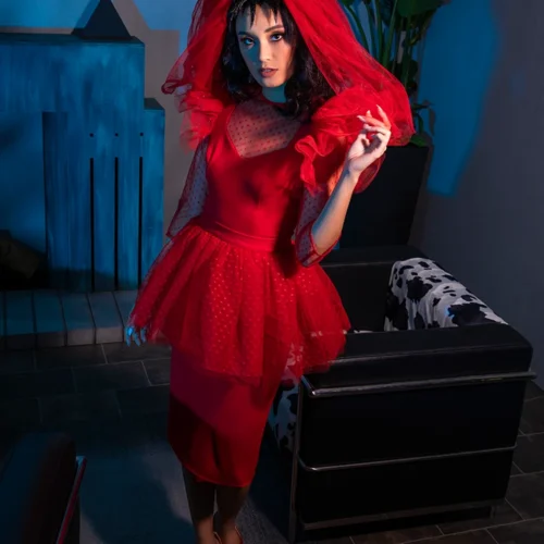 FINAL SALE - BEETLEJUICE™ Lydia Dress 21 FINAL SALE - BEETLEJUICE™ Lydia Dress -Elegant Ladies Wear LFBeetlejuiceLydiaDress6