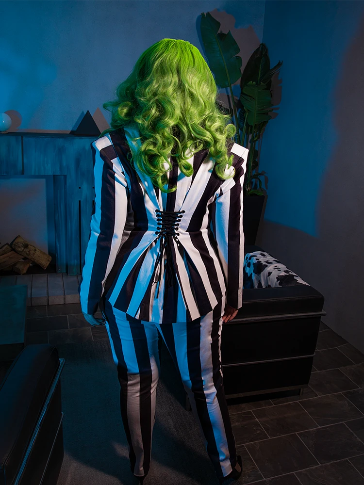 BEETLEJUICE™ Striped Corset Blazer 19 BEETLEJUICE™ Striped Corset Blazer - Image 17
