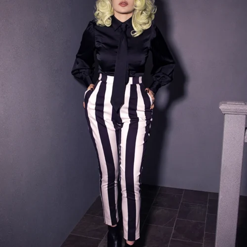 BEETLEJUICE™ Striped Pants -Elegant Ladies Wear LFBeetlejuiceStripedPants1