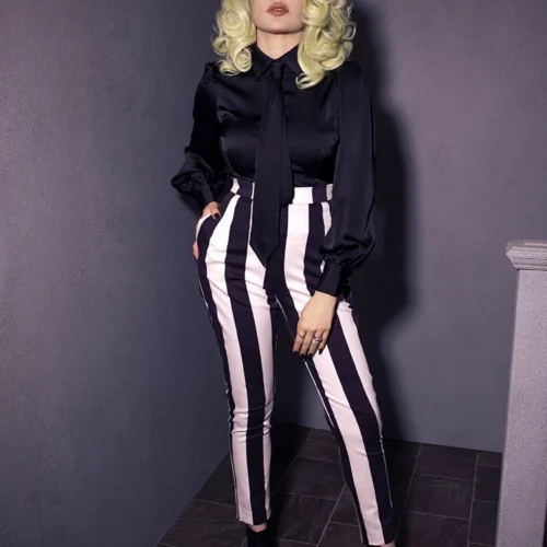 BEETLEJUICE™ Striped Pants -Elegant Ladies Wear LFBeetlejuiceStripedPants2